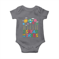 Funny Earth Day I Speak For The Trees Baby Onesie Hippie Trees