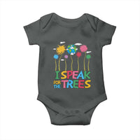 Funny Earth Day I Speak For The Trees Baby Onesie Hippie Trees