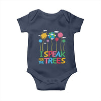 Funny Earth Day I Speak For The Trees Baby Onesie Hippie Trees
