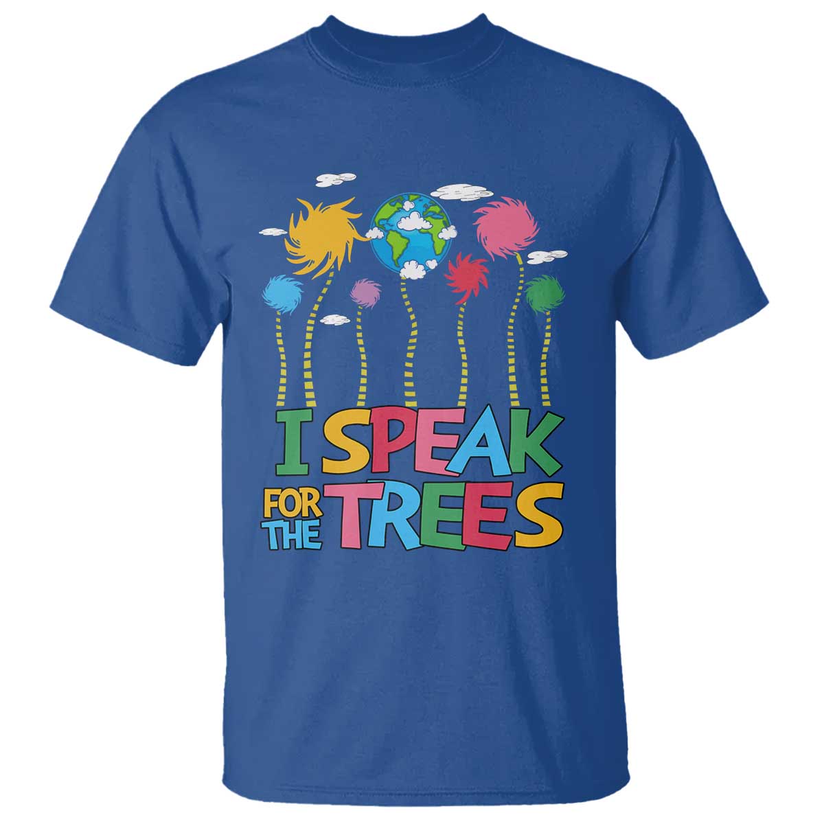 Funny Earth Day I Speak For The Trees T Shirt Hippie Trees