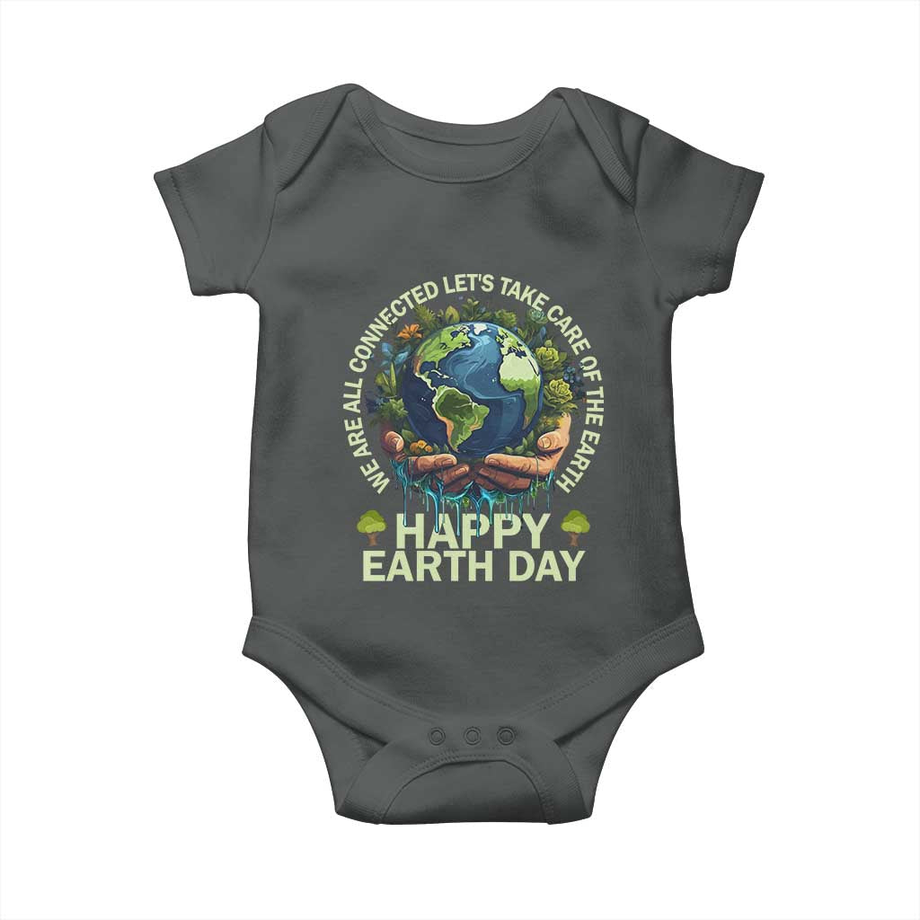 Happy Earth Day Baby Onesie We Are All Connected Let's Take Care Of The Earth