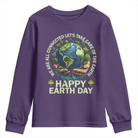 Happy Earth Day Youth Sweatshirt We Are All Connected Let's Take Care Of The Earth