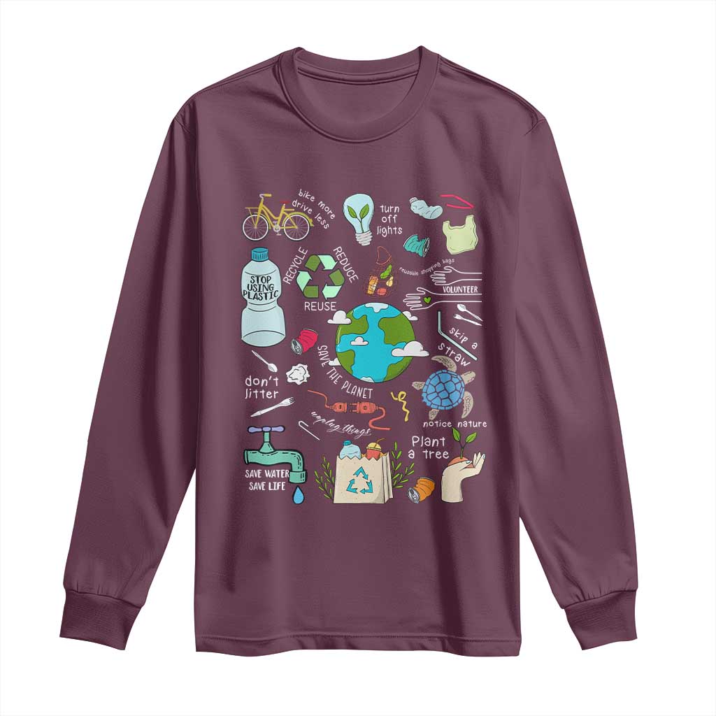 Earth Day Ecological sustainability Environment Protection Long Sleeve Shirt