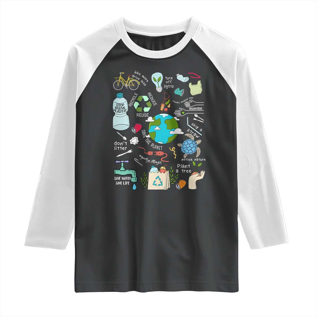 Earth Day Ecological sustainability Environment Protection Raglan Shirt