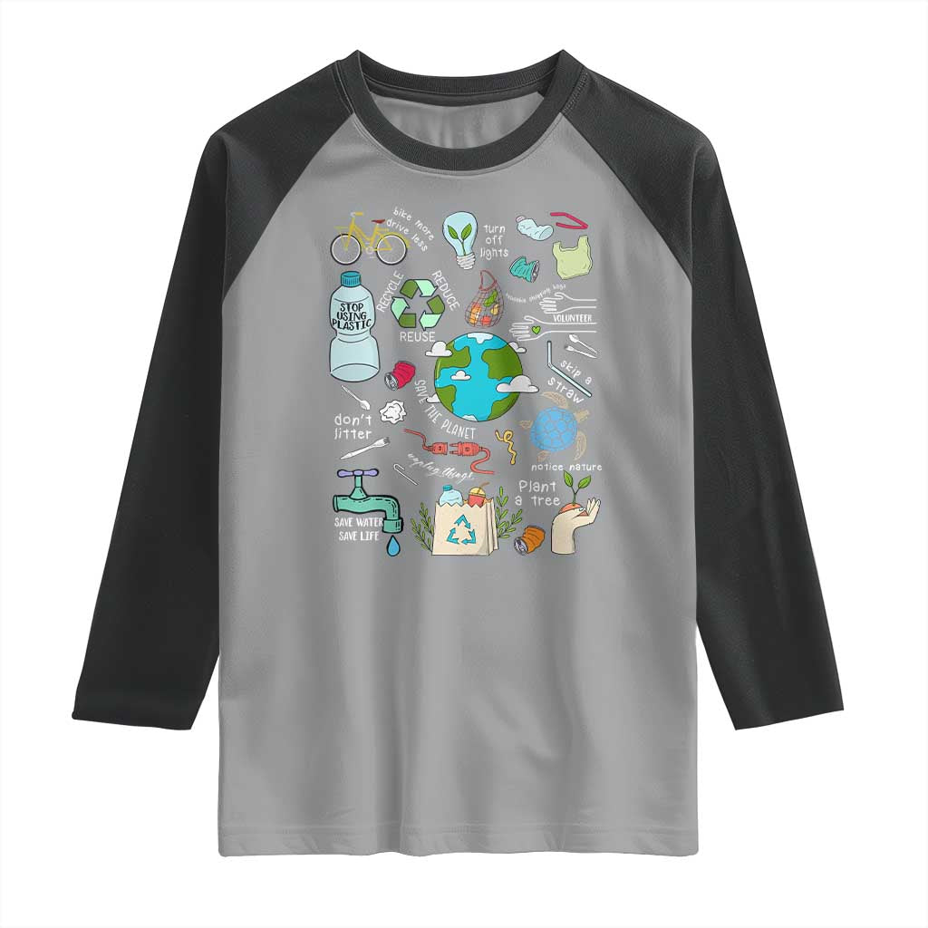 Earth Day Ecological sustainability Environment Protection Raglan Shirt