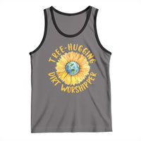 Earth Day Tree Hugging Dirt Worshipper Tank Top Earth Sunflower