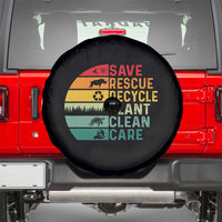 Earth Day Spare Tire Cover Save Bees Rescue Animals Recycle Plastic