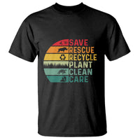 Earth Day T Shirt Save Bees Rescue Animals Recycle Plastic