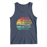 Earth Day Tank Top Save Bees Rescue Animals Recycle Plastic