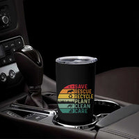 Earth Day Tumbler Cup Save Bees Rescue Animals Recycle Plastic