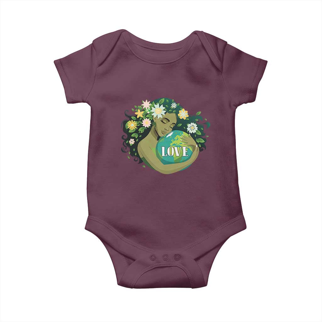 LOVE Mother Earth Day Save Our Planet Environment Green Baby Onesie