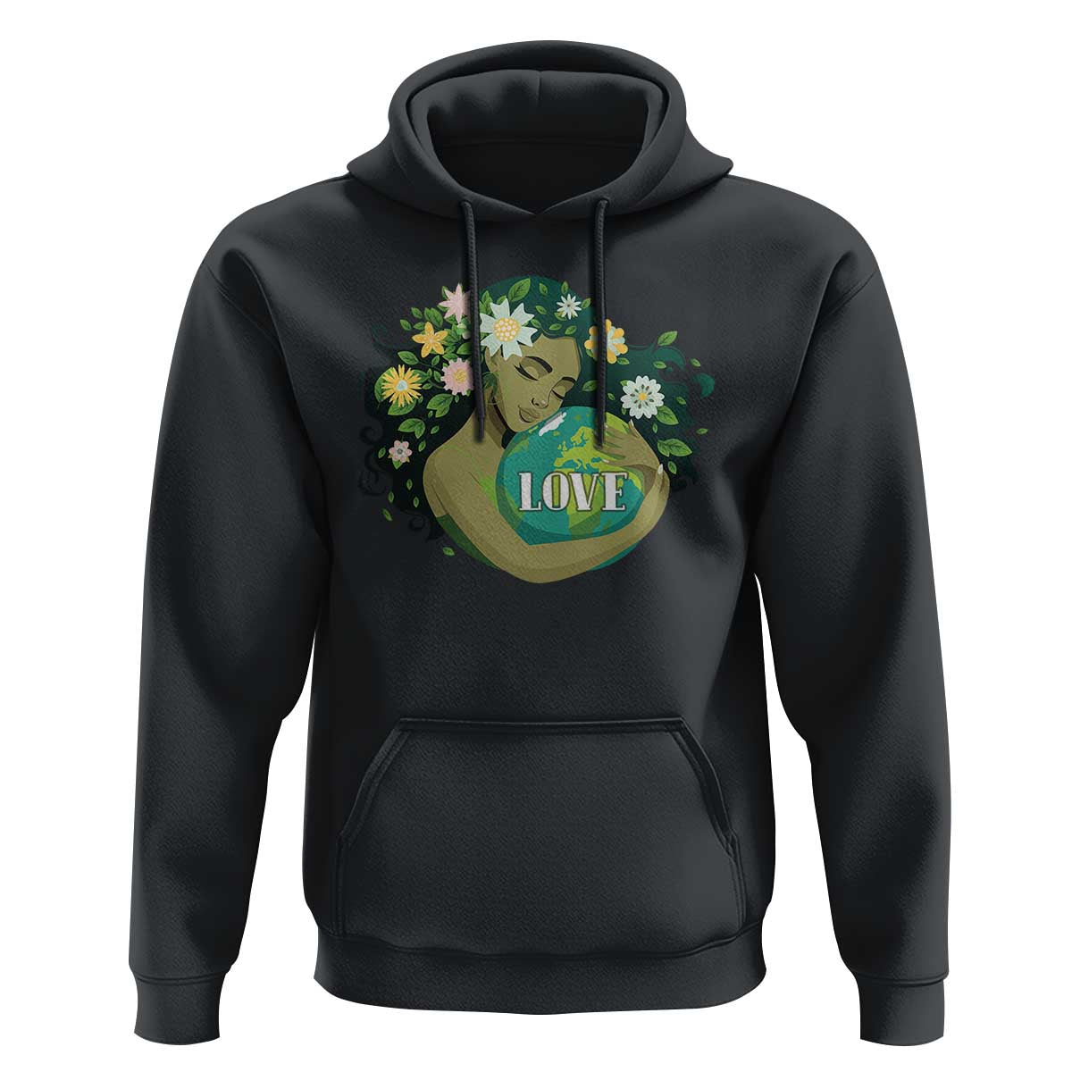 LOVE Mother Earth Day Save Our Planet Environment Green Hoodie