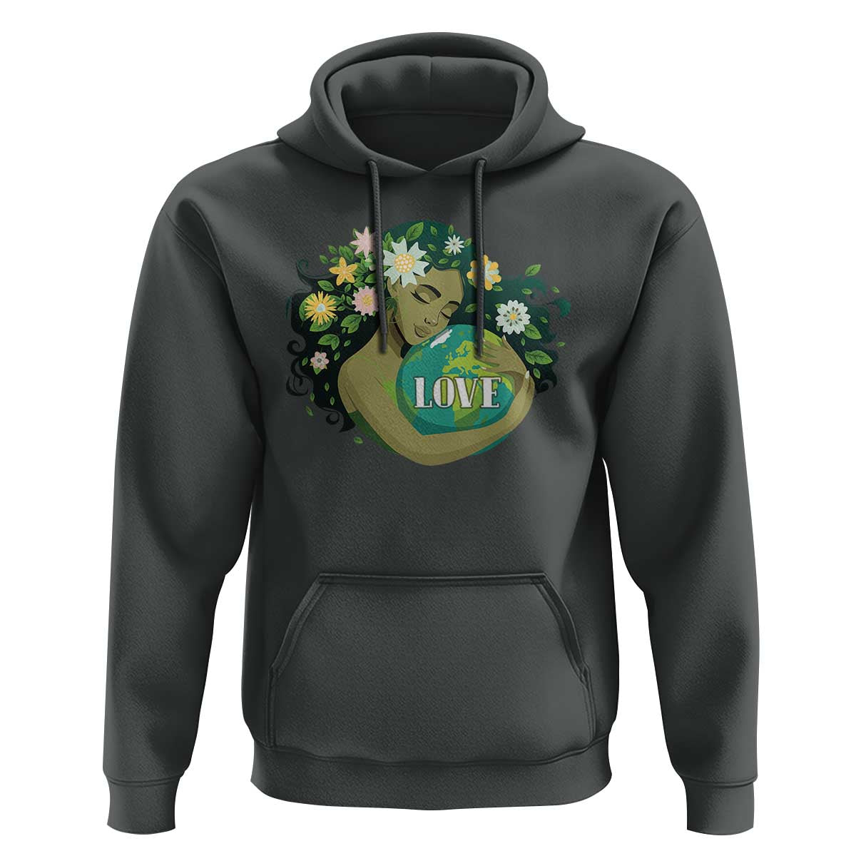LOVE Mother Earth Day Save Our Planet Environment Green Hoodie