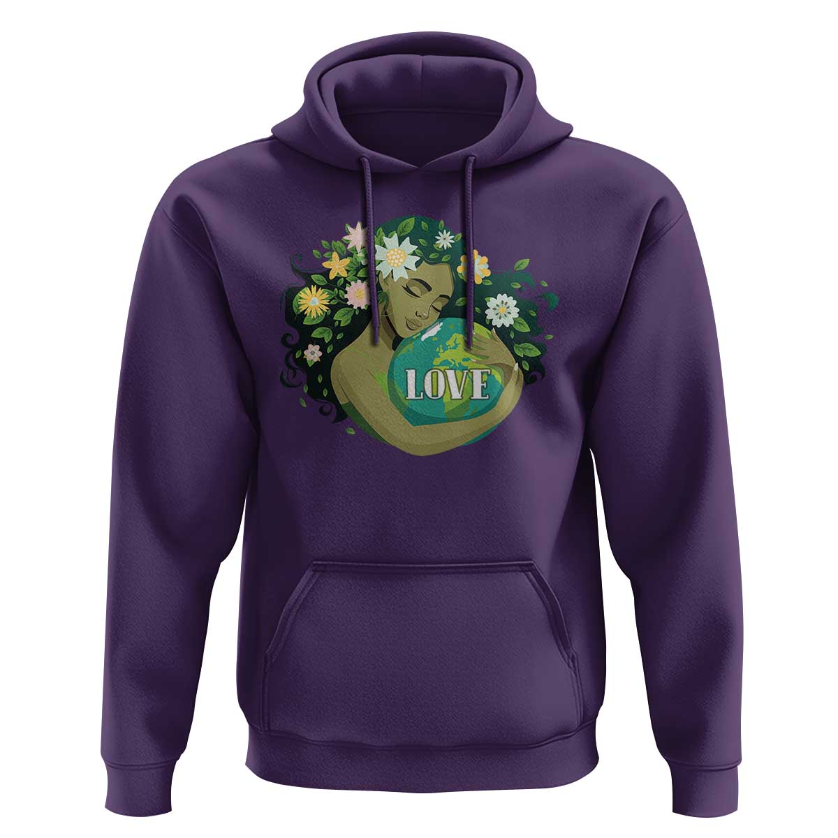 LOVE Mother Earth Day Save Our Planet Environment Green Hoodie