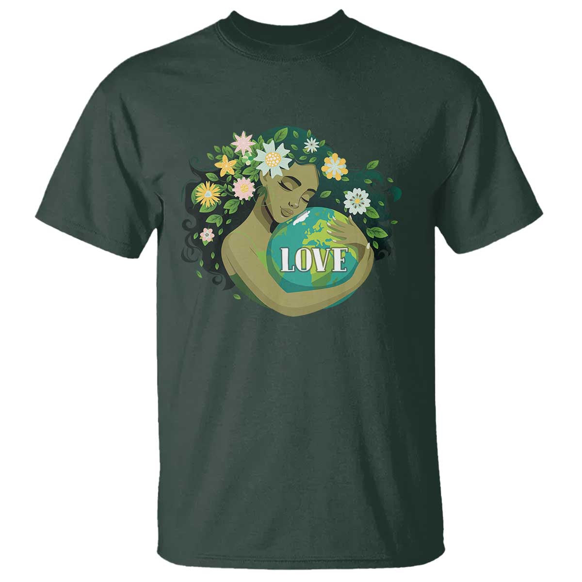 LOVE Mother Earth Day Save Our Planet Environment Green T Shirt