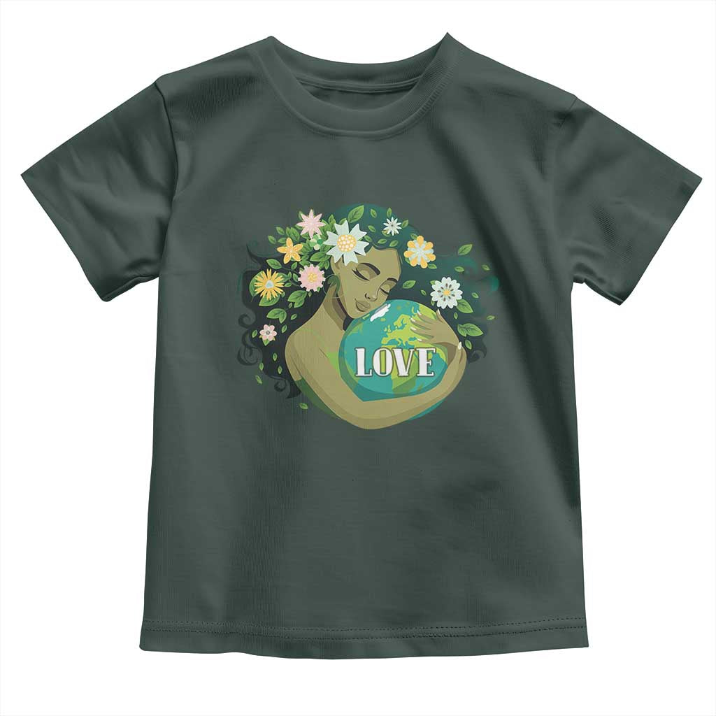 LOVE Mother Earth Day Save Our Planet Environment Green Toddler T Shirt