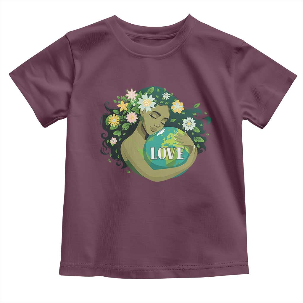 LOVE Mother Earth Day Save Our Planet Environment Green Toddler T Shirt