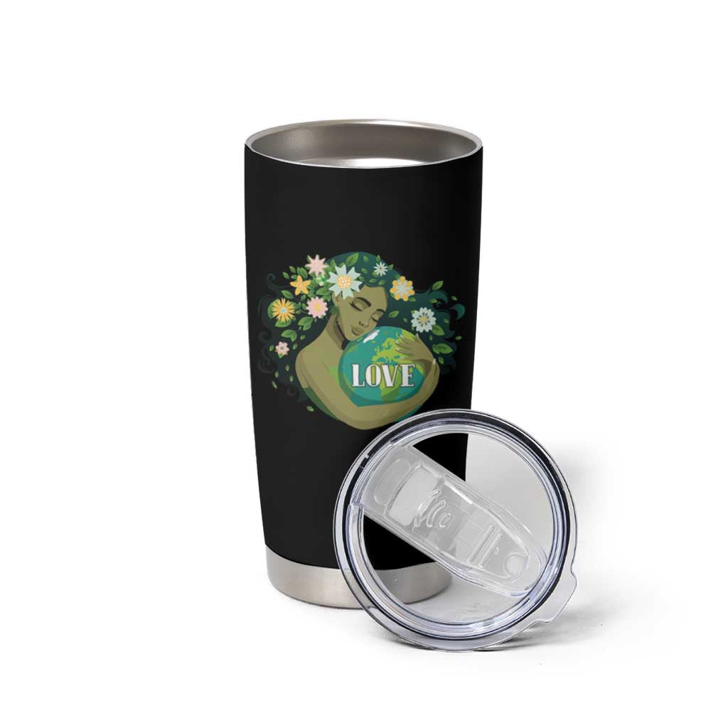 LOVE Mother Earth Day Save Our Planet Environment Green Tumbler Cup