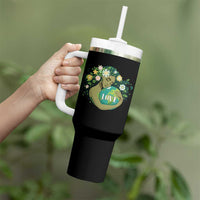 LOVE Mother Earth Day Save Our Planet Environment Green Tumbler With Handle