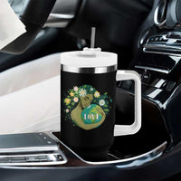 LOVE Mother Earth Day Save Our Planet Environment Green Tumbler With Handle