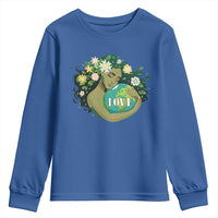 LOVE Mother Earth Day Save Our Planet Environment Green Youth Sweatshirt