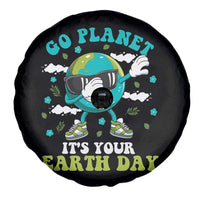 Funny Go Planet It's Your Earth Day Spare Tire Cover Dabbing Earth Flower