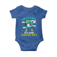 Funny Go Planet It's Your Earth Day Baby Onesie Dabbing Earth Flower
