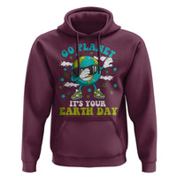 Funny Go Planet It's Your Earth Day Hoodie Dabbing Earth Flower