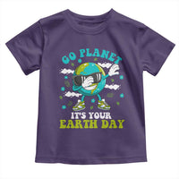 Funny Go Planet It's Your Earth Day Toddler T Shirt Dabbing Earth Flower