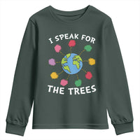 Funny Earth Day I Speak For The Trees Planet Youth Sweatshirt Hippie