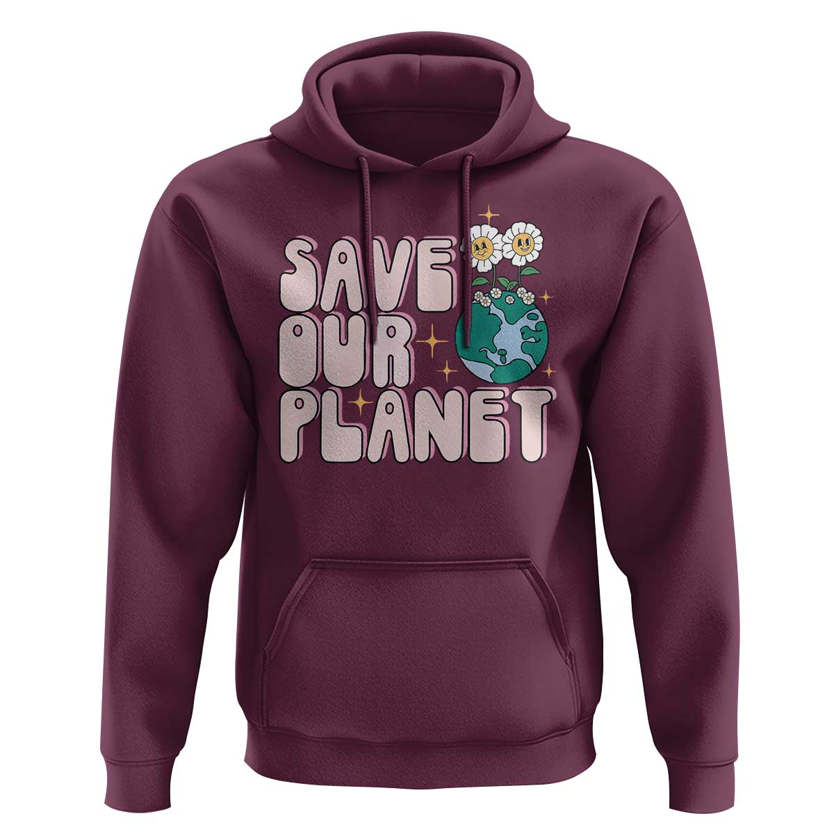 Earth Day Save Our Planet Hoodie Cute Retro Groove Flower