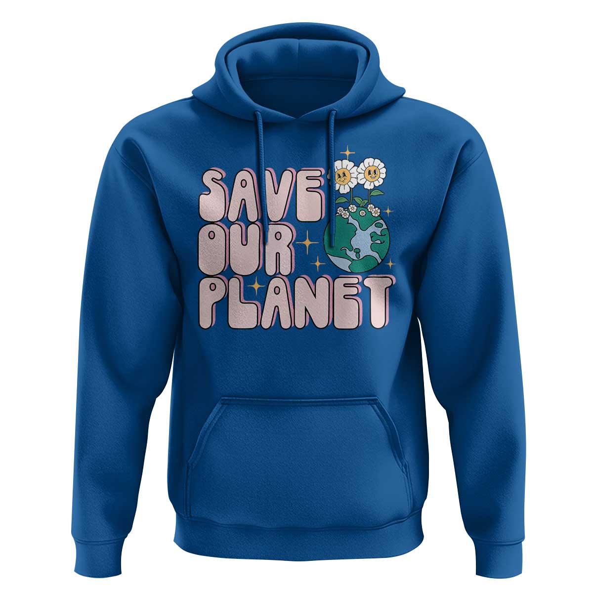 Earth Day Save Our Planet Hoodie Cute Retro Groove Flower