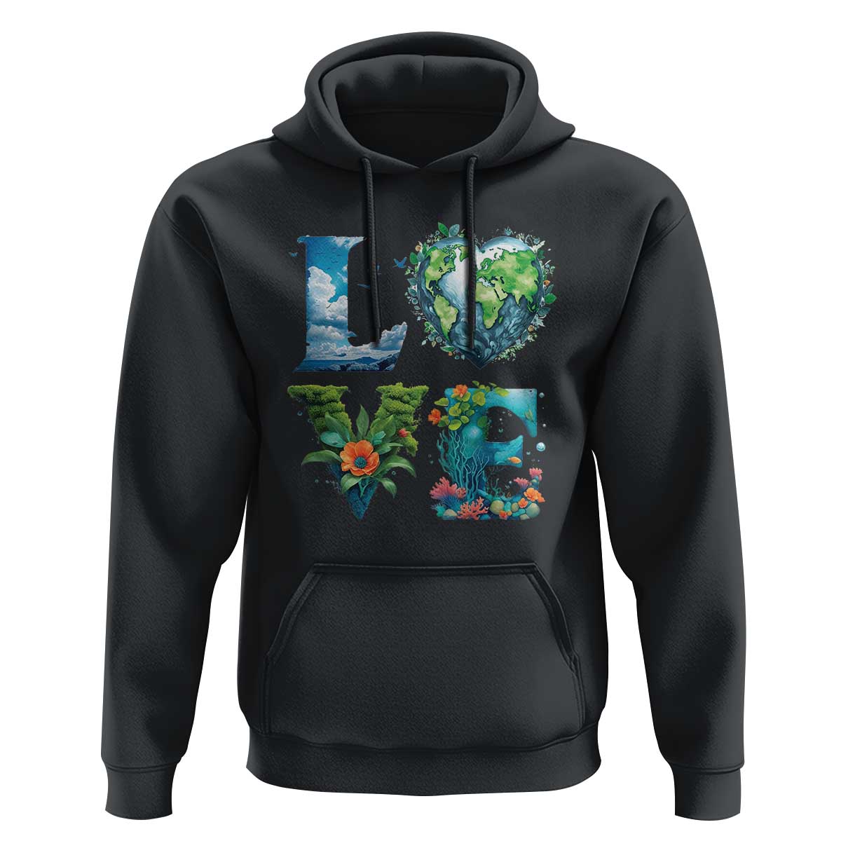 LOVE Planet Nature Anniversary Earth Day Hoodie
