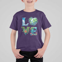 LOVE Planet Nature Anniversary Earth Day T Shirt For Kid