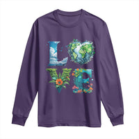 LOVE Planet Nature Anniversary Earth Day Long Sleeve Shirt