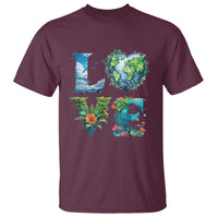 LOVE Planet Nature Anniversary Earth Day T Shirt