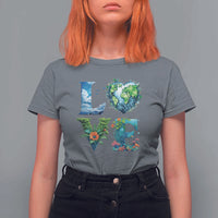LOVE Planet Nature Anniversary Earth Day T Shirt For Women