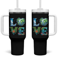 LOVE Planet Nature Anniversary Earth Day Tumbler With Handle
