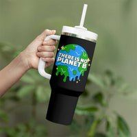 Funny Earth Day There Is No Planet B Tumbler With Handle
