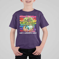 And I Think To Myself What A Wonderful World Earth Day T Shirt For Kid