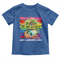 And I Think To Myself What A Wonderful World Earth Day Toddler T Shirt