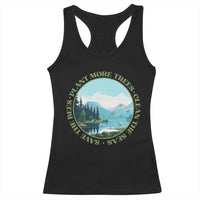 Earth Day Racerback Tank Top Save The Bees Plant More Trees Clean The Seas