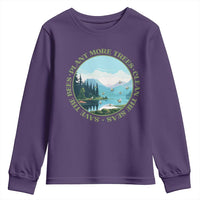 Earth Day Youth Sweatshirt Save The Bees Plant More Trees Clean The Seas