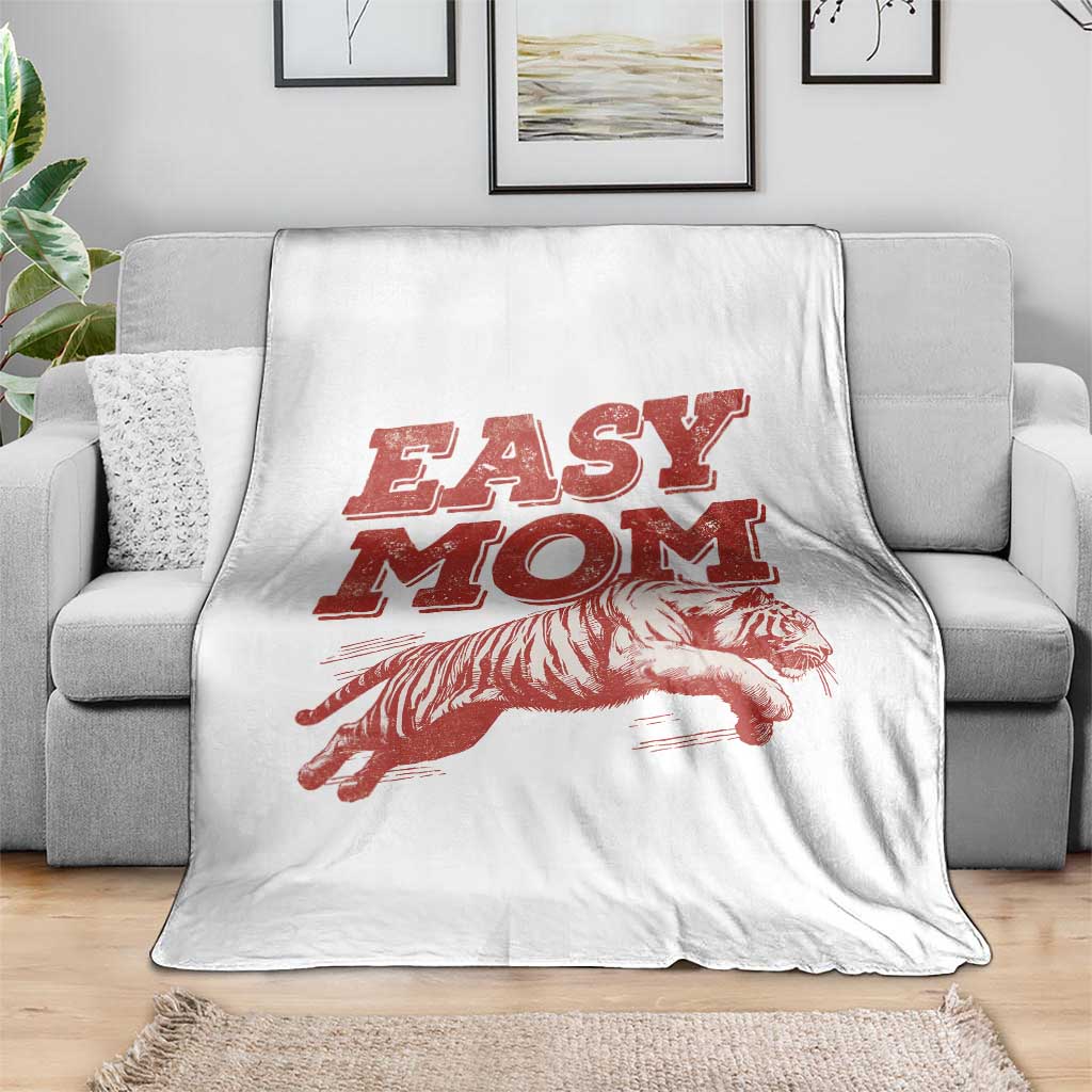 Easy Tiger Mom Throw Blanket Vintage Boho Distressed Aesthetic Mother's Day Gifts