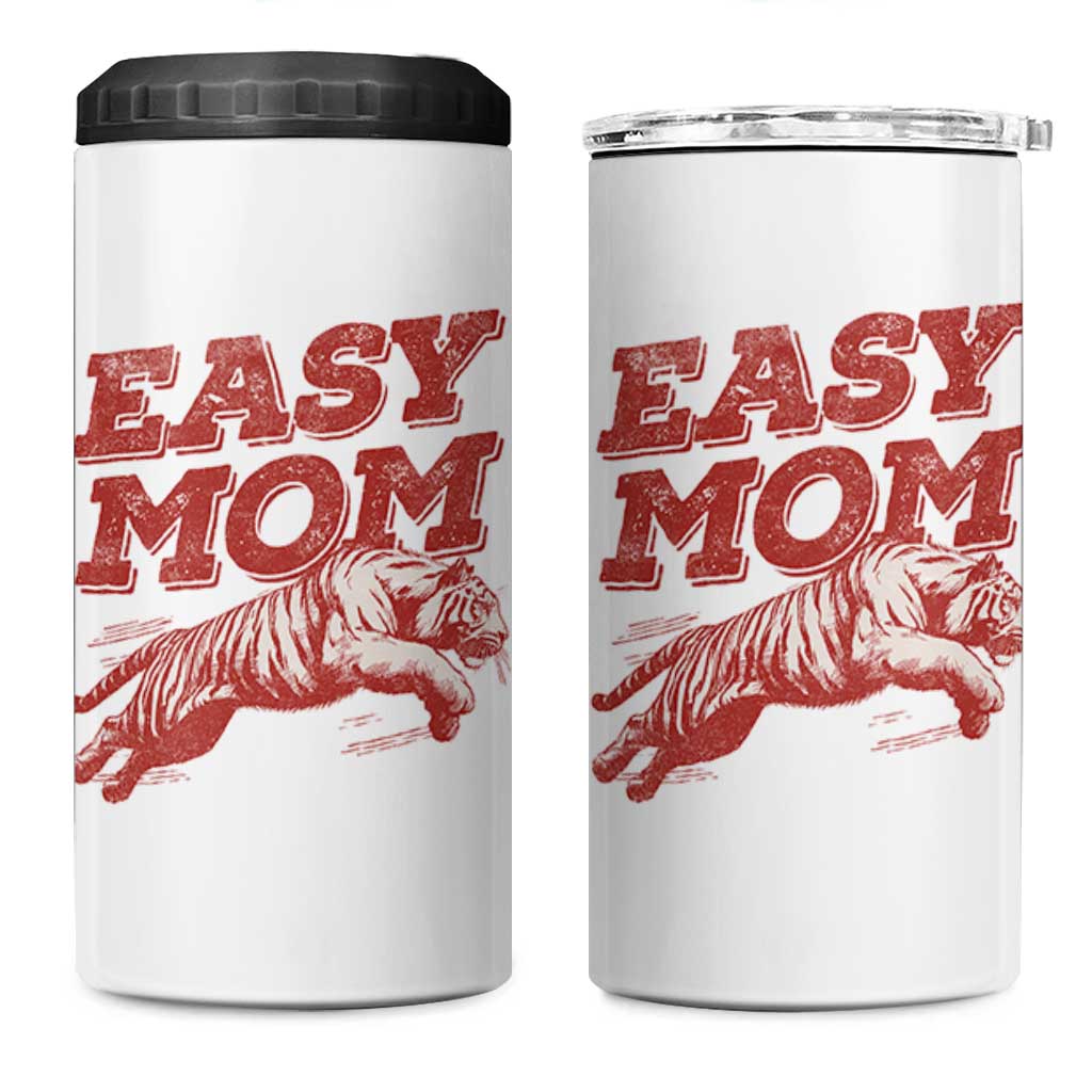 Easy Tiger Mom 4 in 1 Can Cooler Tumbler Vintage Boho Distressed Aesthetic Mother's Day Gifts