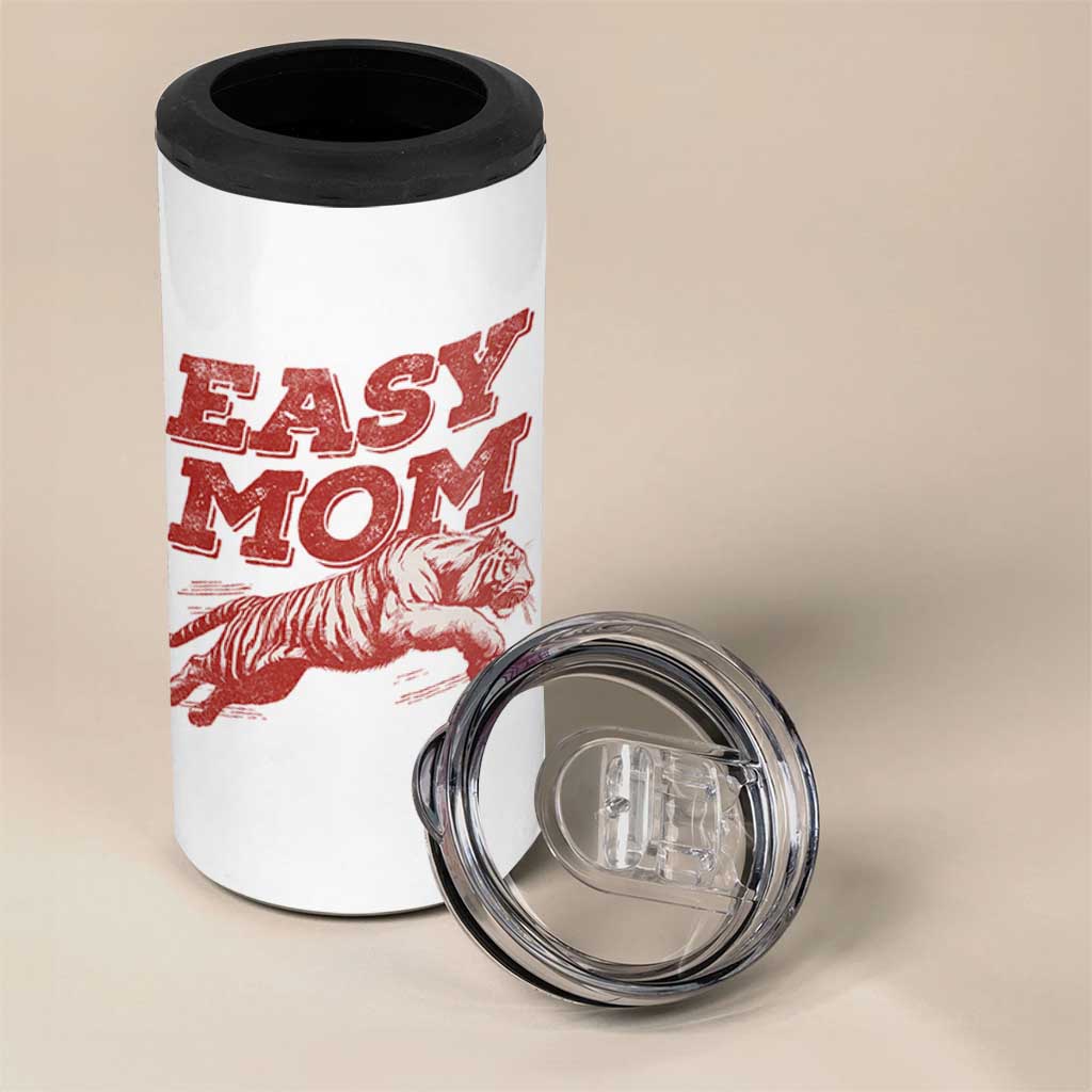 Easy Tiger Mom 4 in 1 Can Cooler Tumbler Vintage Boho Distressed Aesthetic Mother's Day Gifts