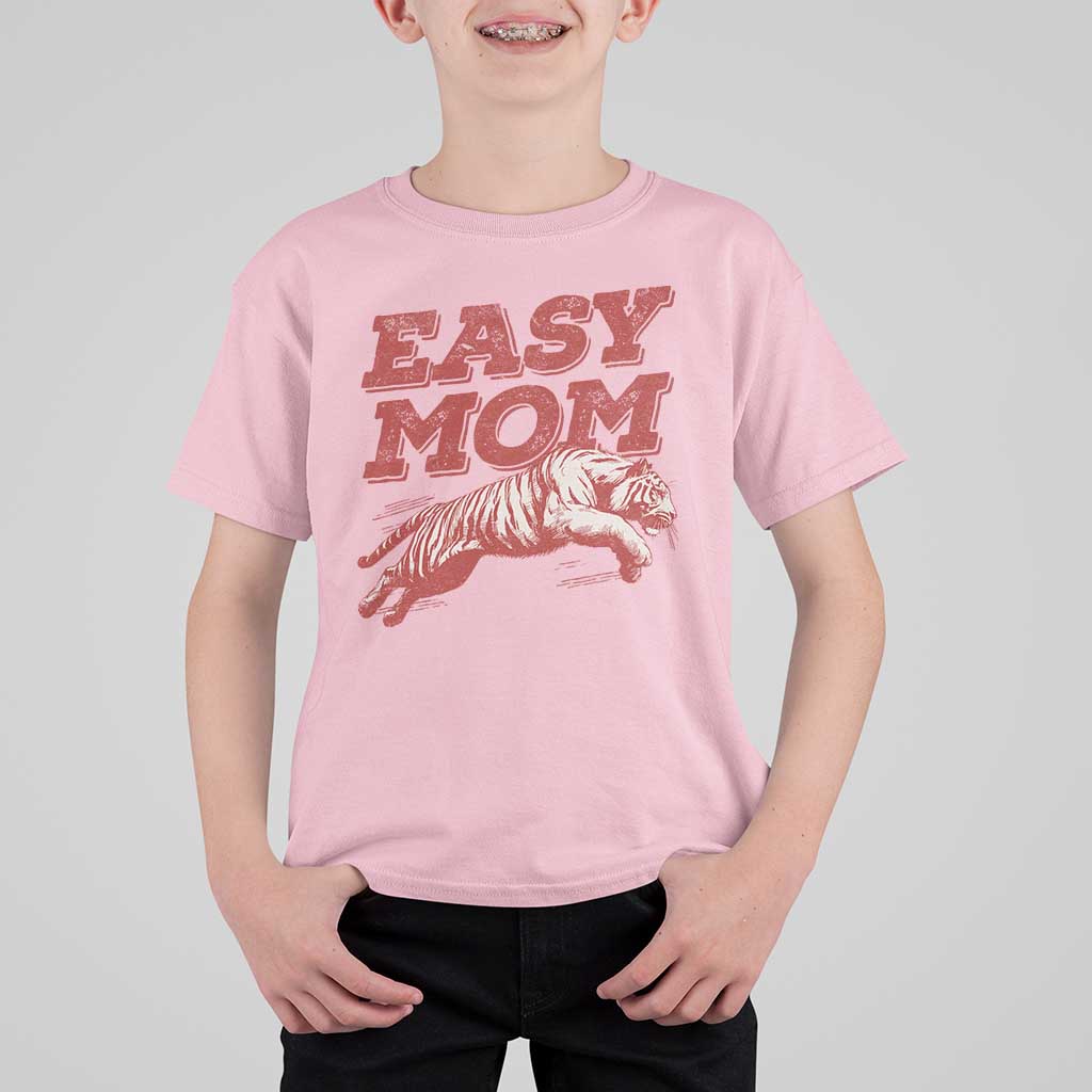 Easy Tiger Mom T Shirt For Kid Vintage Boho Distressed Aesthetic Mother's Day Gifts