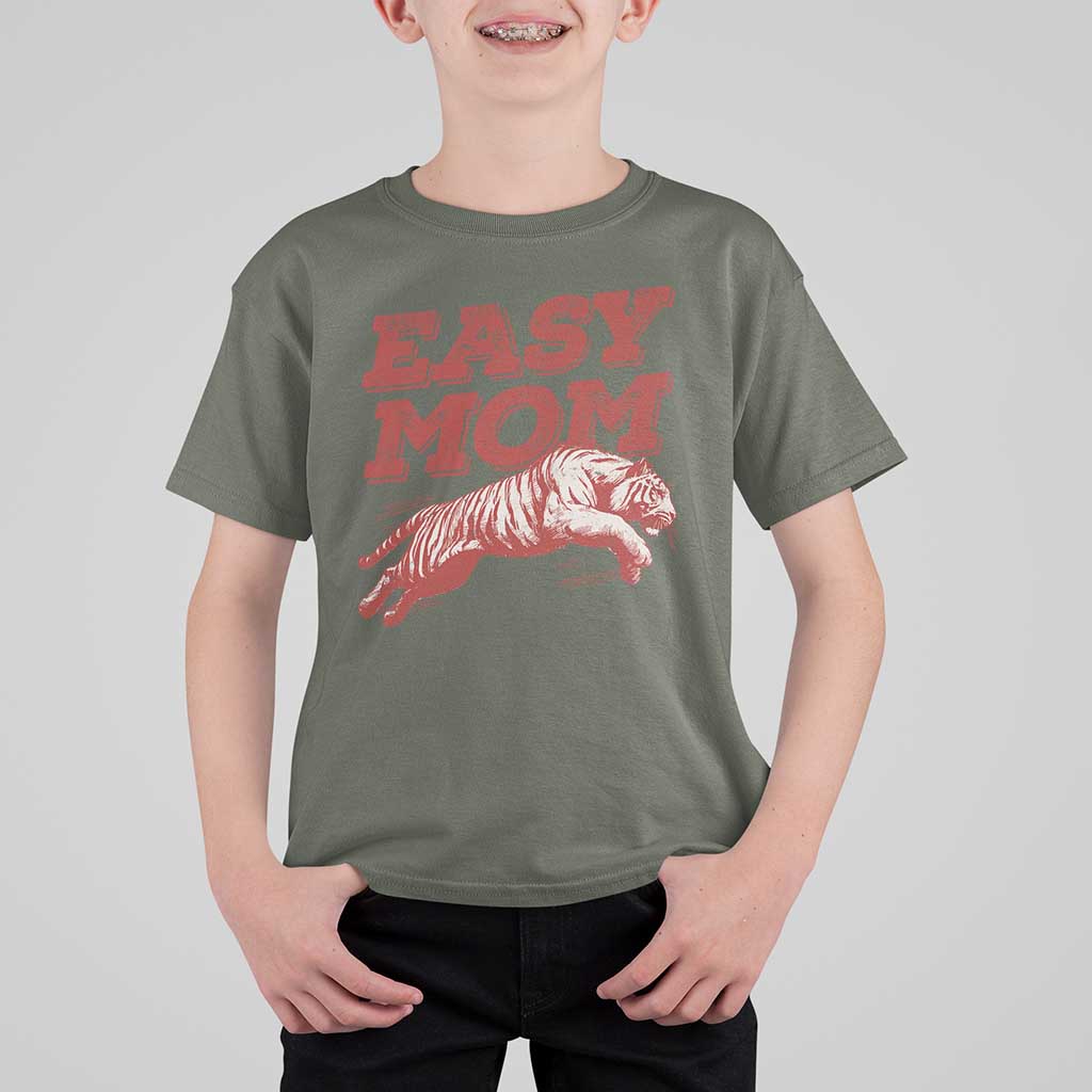 Easy Tiger Mom T Shirt For Kid Vintage Boho Distressed Aesthetic Mother's Day Gifts