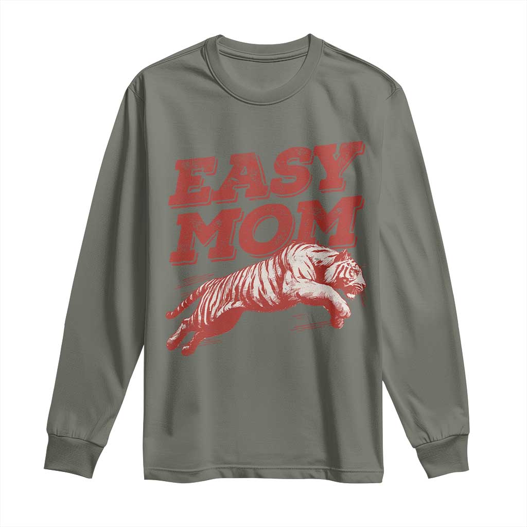 Easy Tiger Mom Long Sleeve Shirt Vintage Boho Distressed Aesthetic Mother's Day Gifts