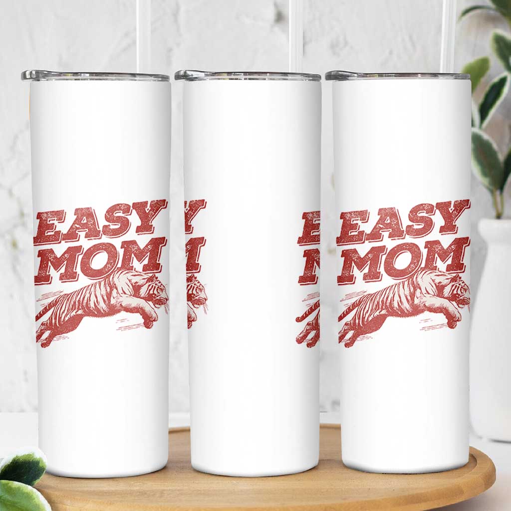 Easy Tiger Mom Skinny Tumbler Vintage Boho Distressed Aesthetic Mother's Day Gifts